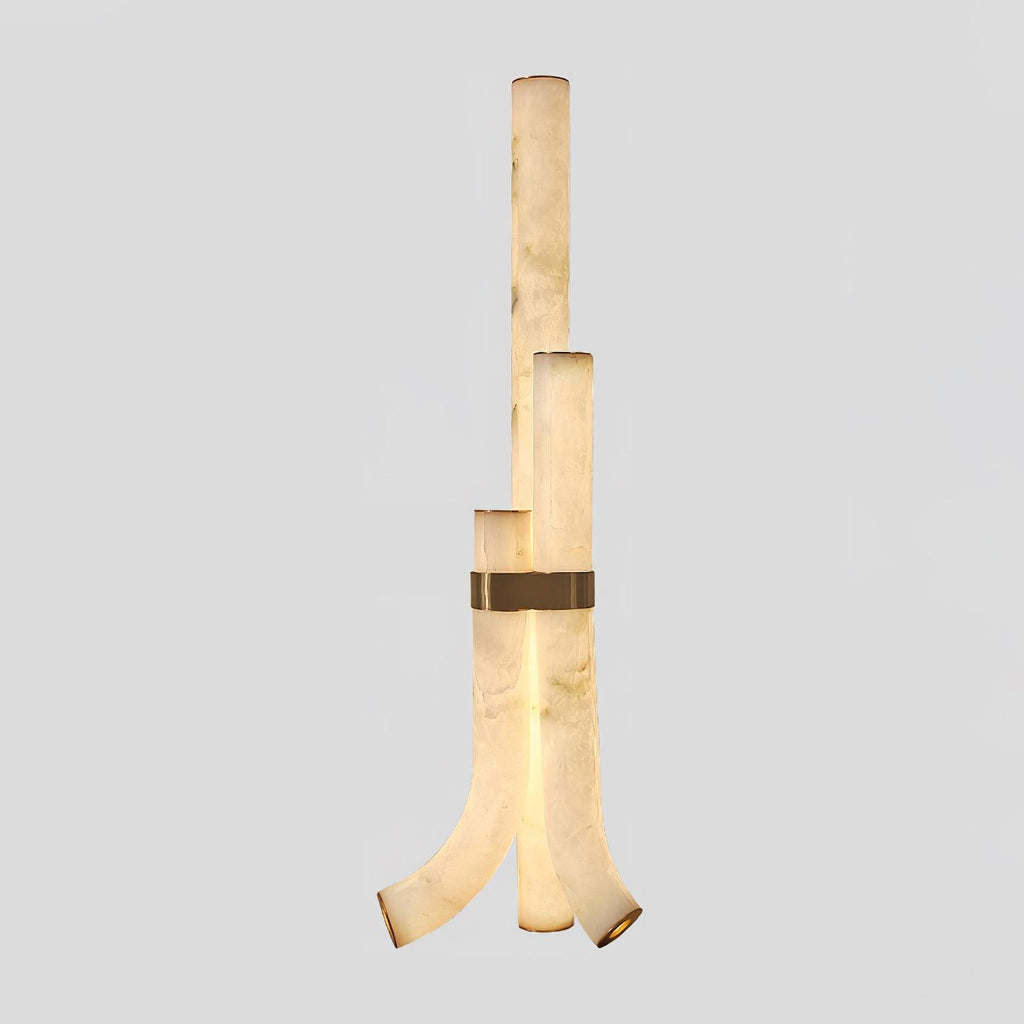 Rildenwynne Alabaster Floor Lamp-Moonnatur