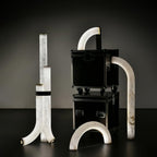 Rildenwynne Alabaster Floor Lamp-Moonnatur