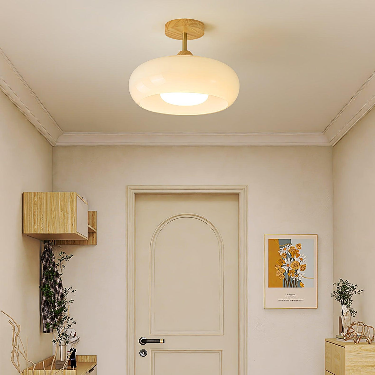 Urenena Glass Ceiling Light-Moonnatur