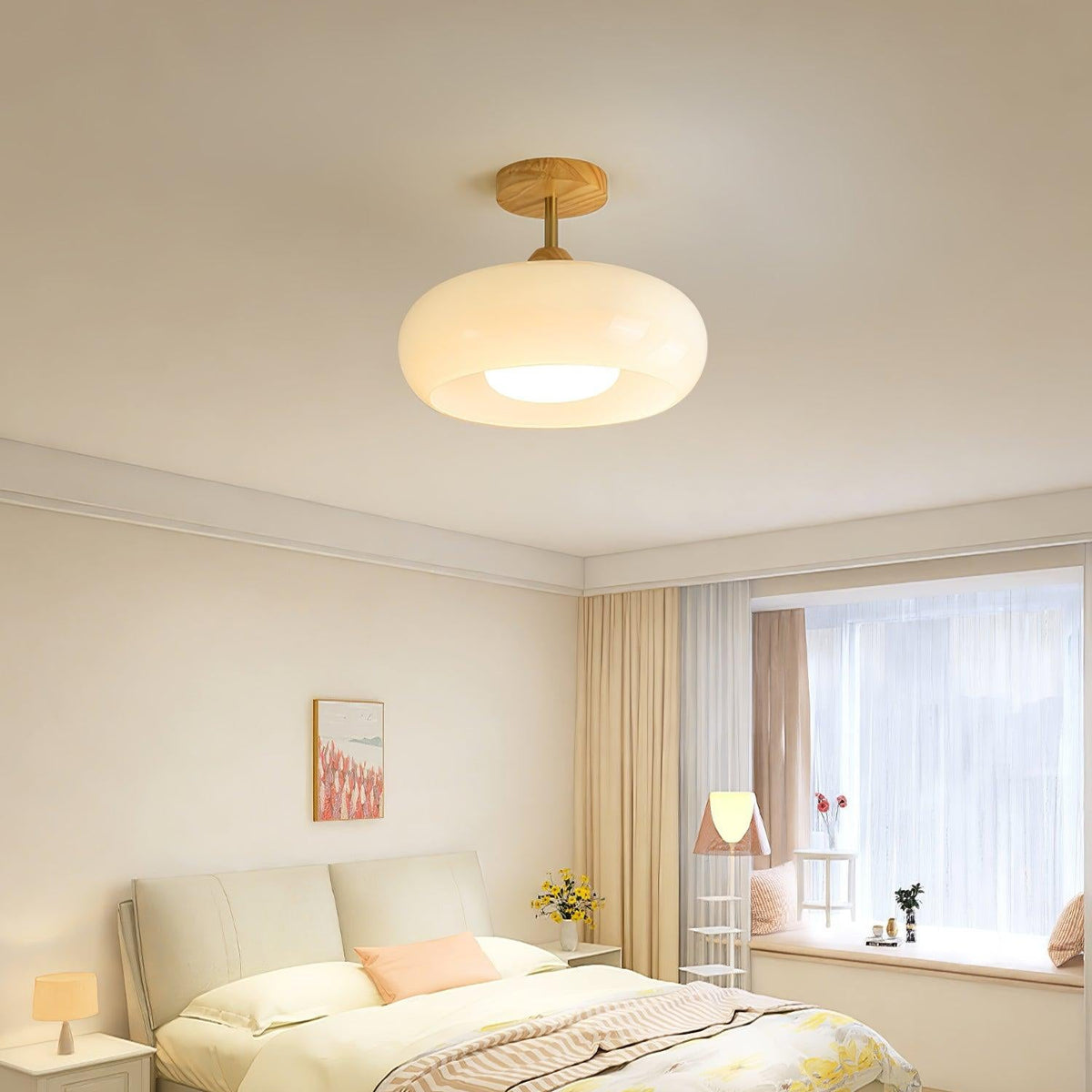 Urenena Glass Ceiling Light-Moonnatur