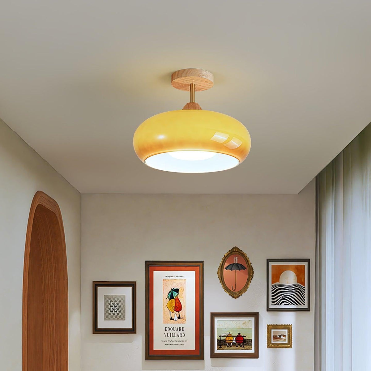 Urenena Glass Ceiling Light-Moonnatur