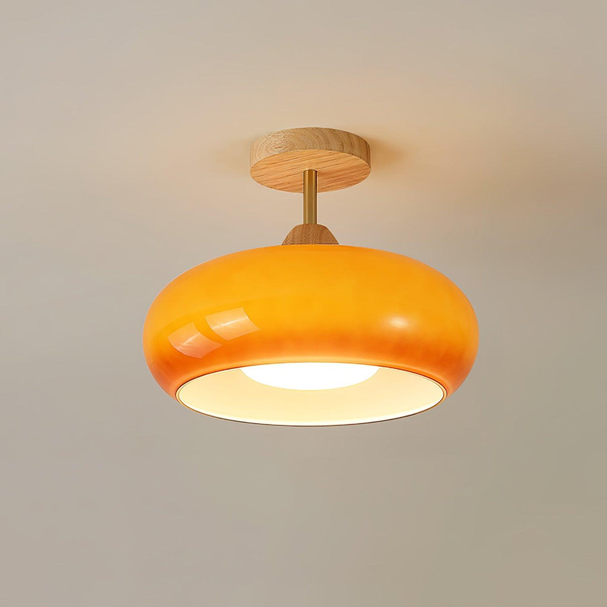 Urenena Glass Ceiling Light-Moonnatur