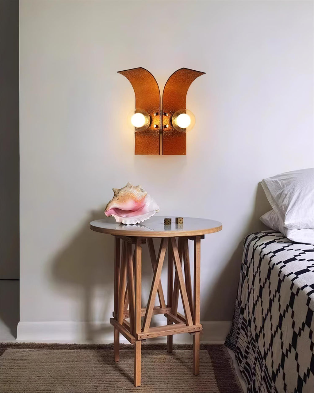 Tildenford Glass Wall Light-Moonnatur