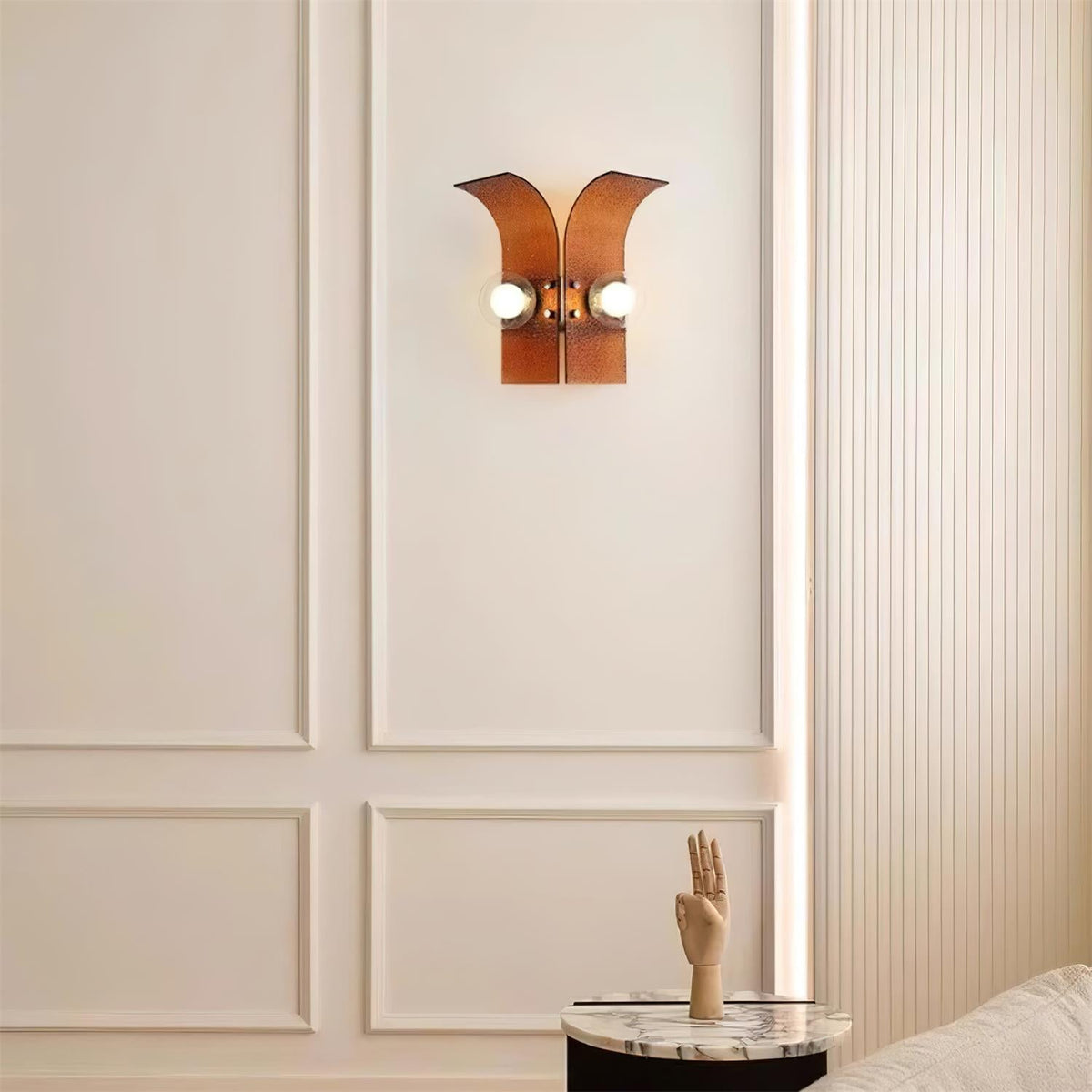 Tildenford Glass Wall Light-Moonnatur