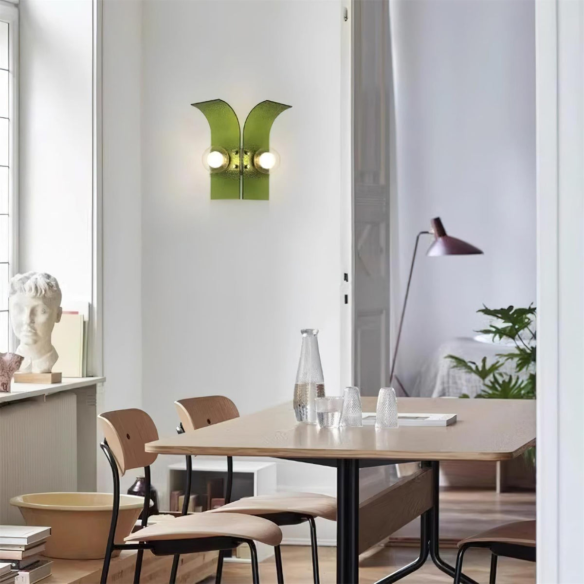 Tildenford Glass Wall Light-Moonnatur