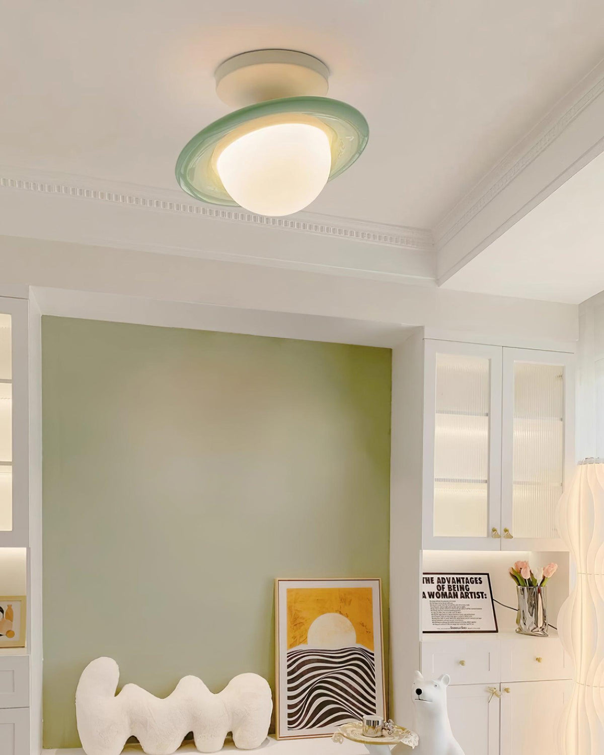 Hatherheath Carbon Steel Ceiling Light-Moonnatur