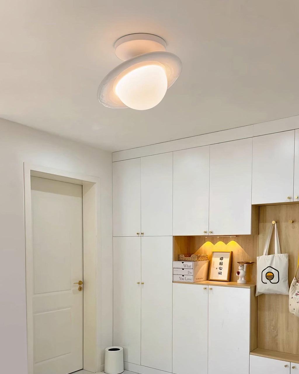 Hatherheath Carbon Steel Ceiling Light-Moonnatur