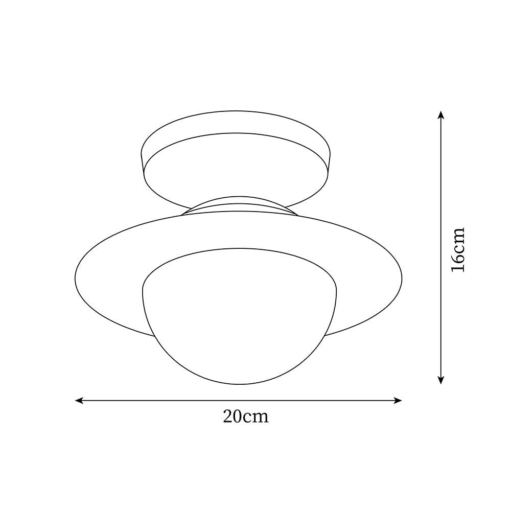 Hatherheath Carbon Steel Ceiling Light-Moonnatur
