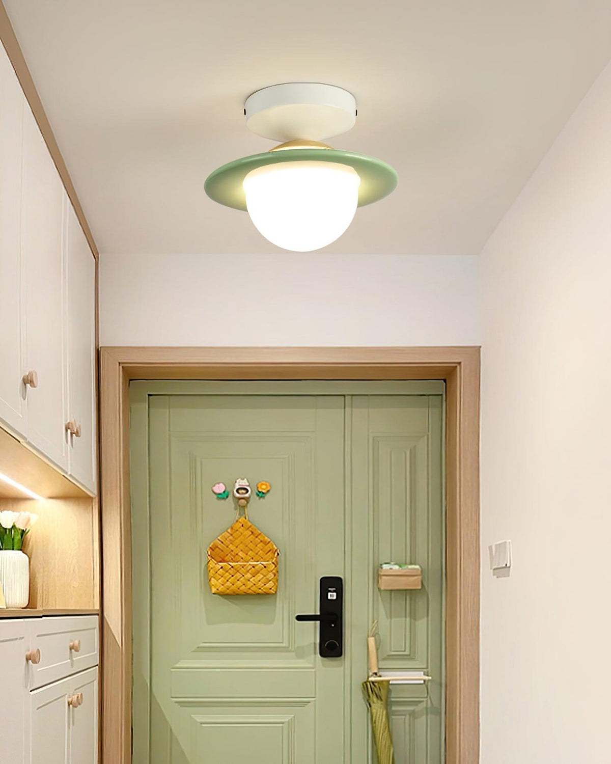 Hatherheath Carbon Steel Ceiling Light-Moonnatur