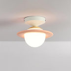 Hatherheath Carbon Steel Ceiling Light-Moonnatur