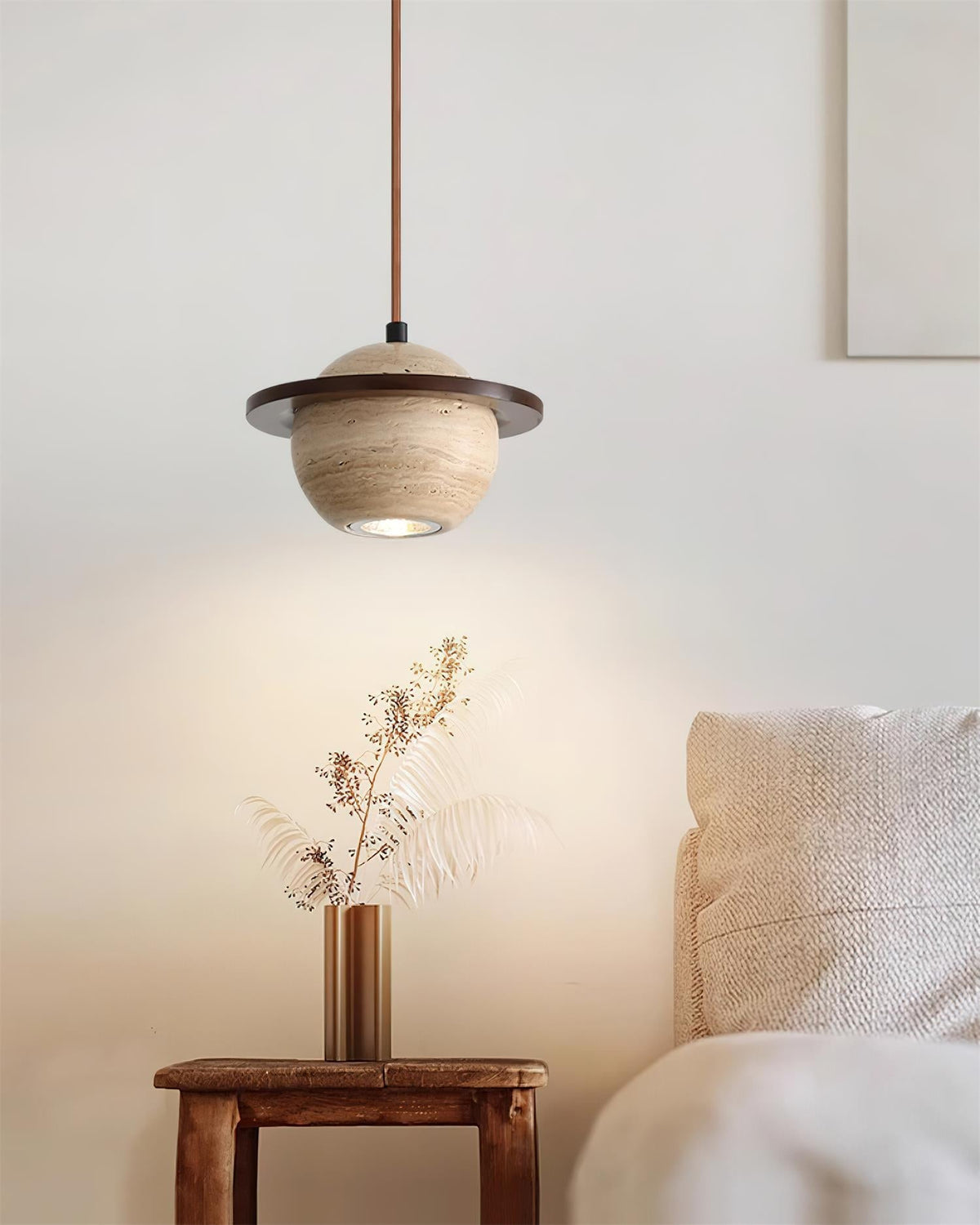 Galdenwood Travertine Pendant Light-Moonnatur