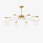 Morrelgrove Rubberwood Chandelier-Moonnatur