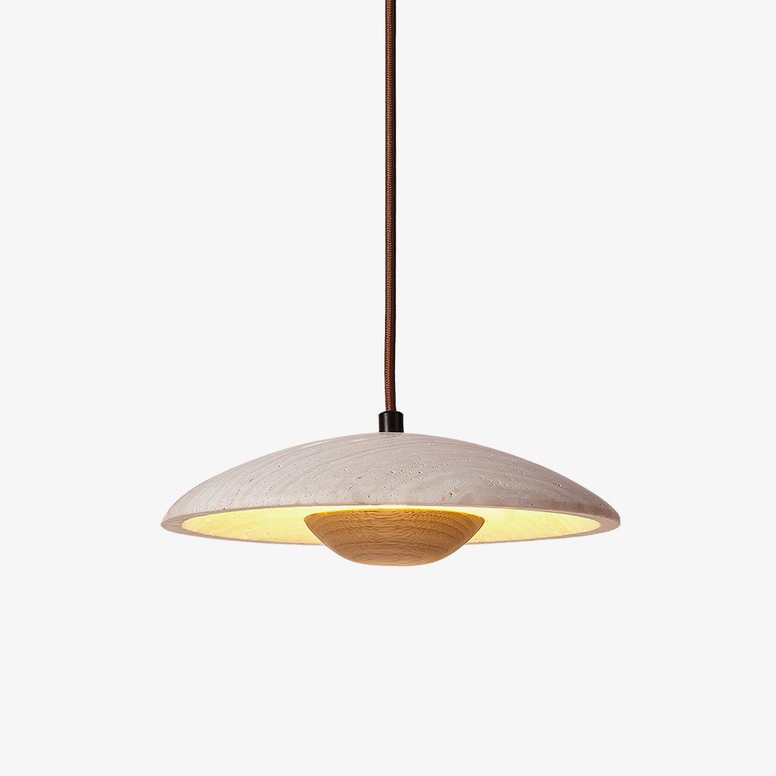 Quenelorie Travertine Pendant Light-Moonnatur
