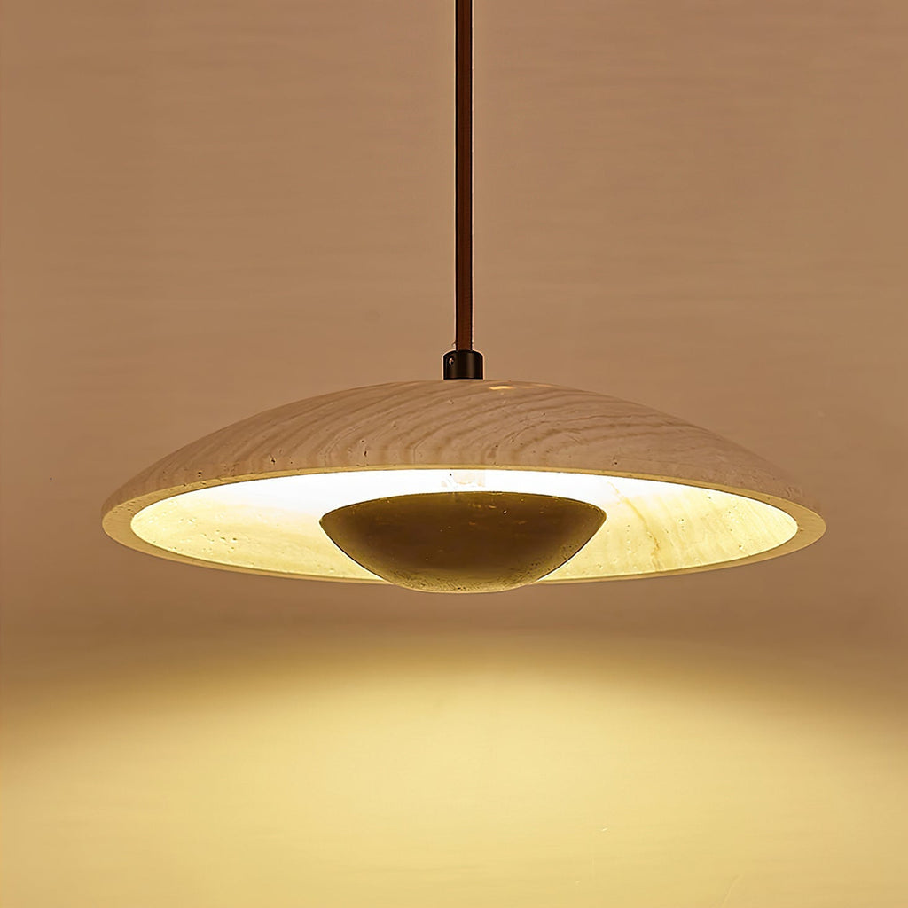 Quenelorie Travertine Pendant Light-Moonnatur