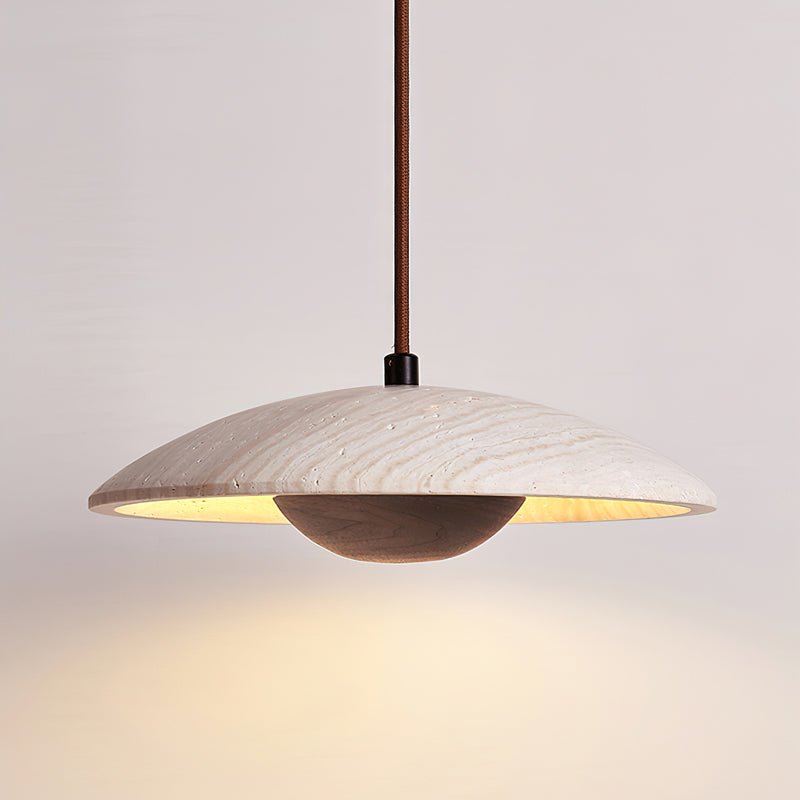Quenelorie Travertine Pendant Light-Moonnatur
