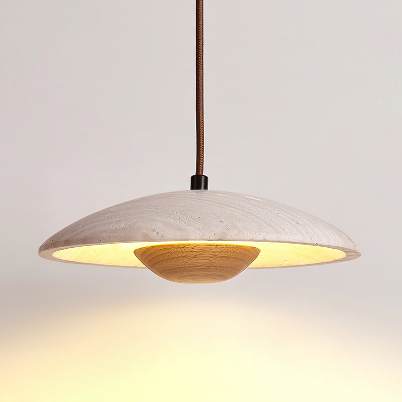 Quenelorie Travertine Pendant Light-Moonnatur