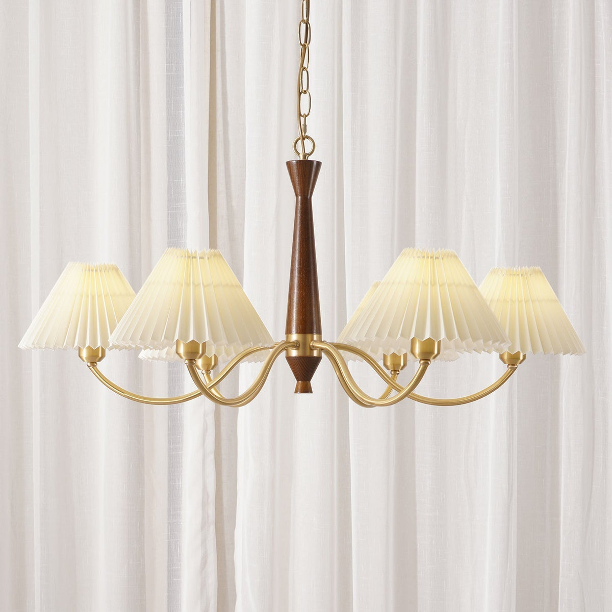 Quenelcove Fabric Chandelier-Moonnatur