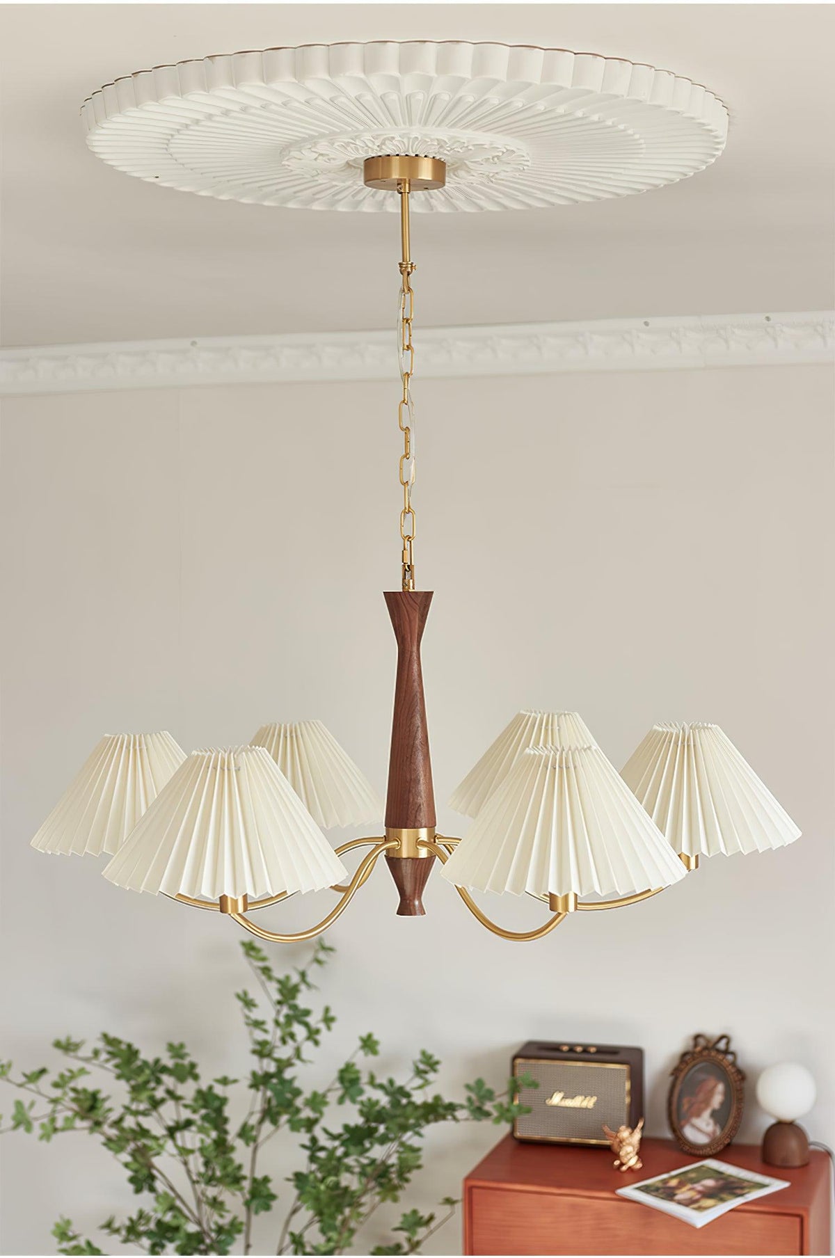 Lissavine Fabric Chandelier-Moonnatur
