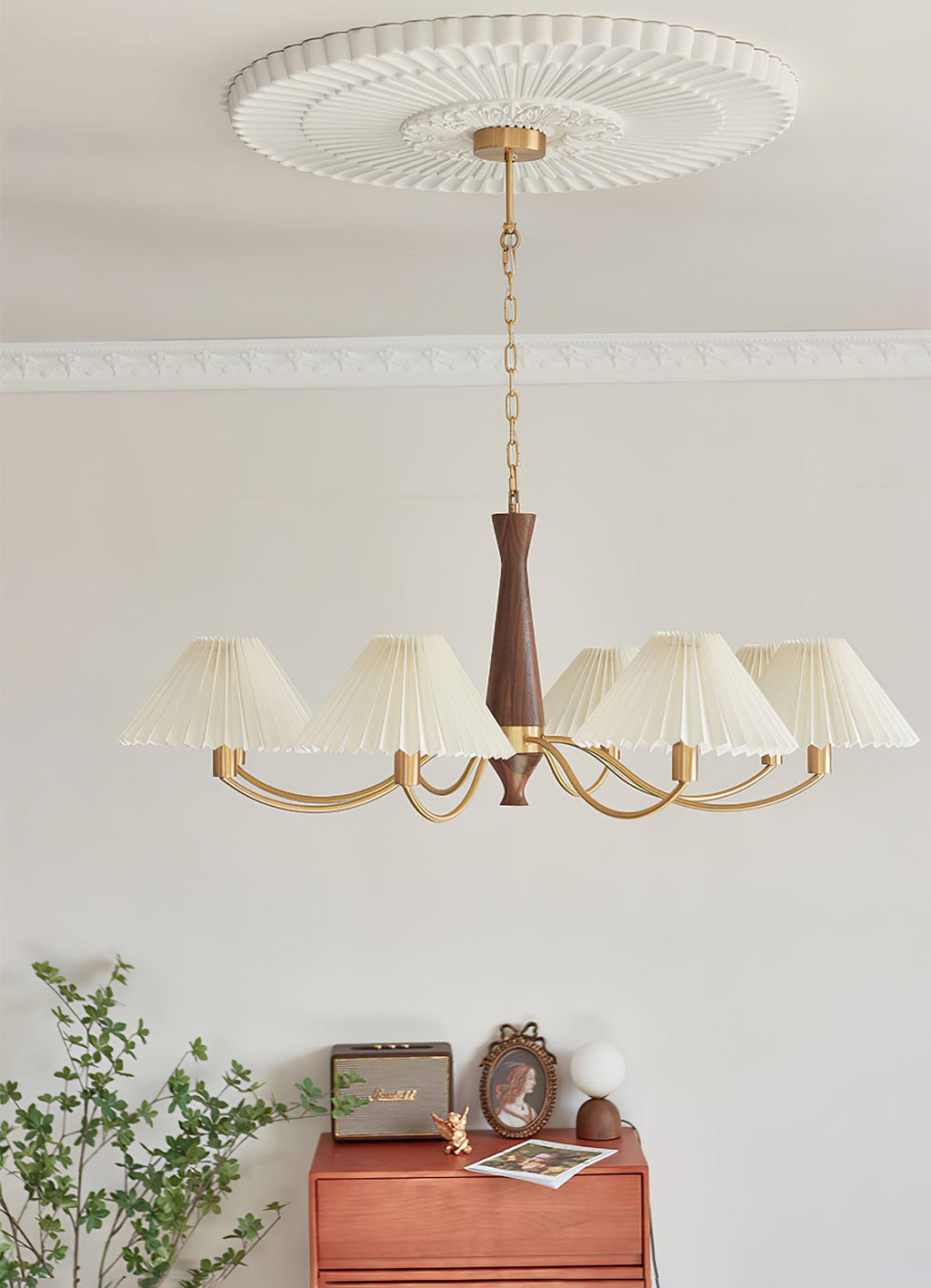 Lissavine Fabric Chandelier-Moonnatur