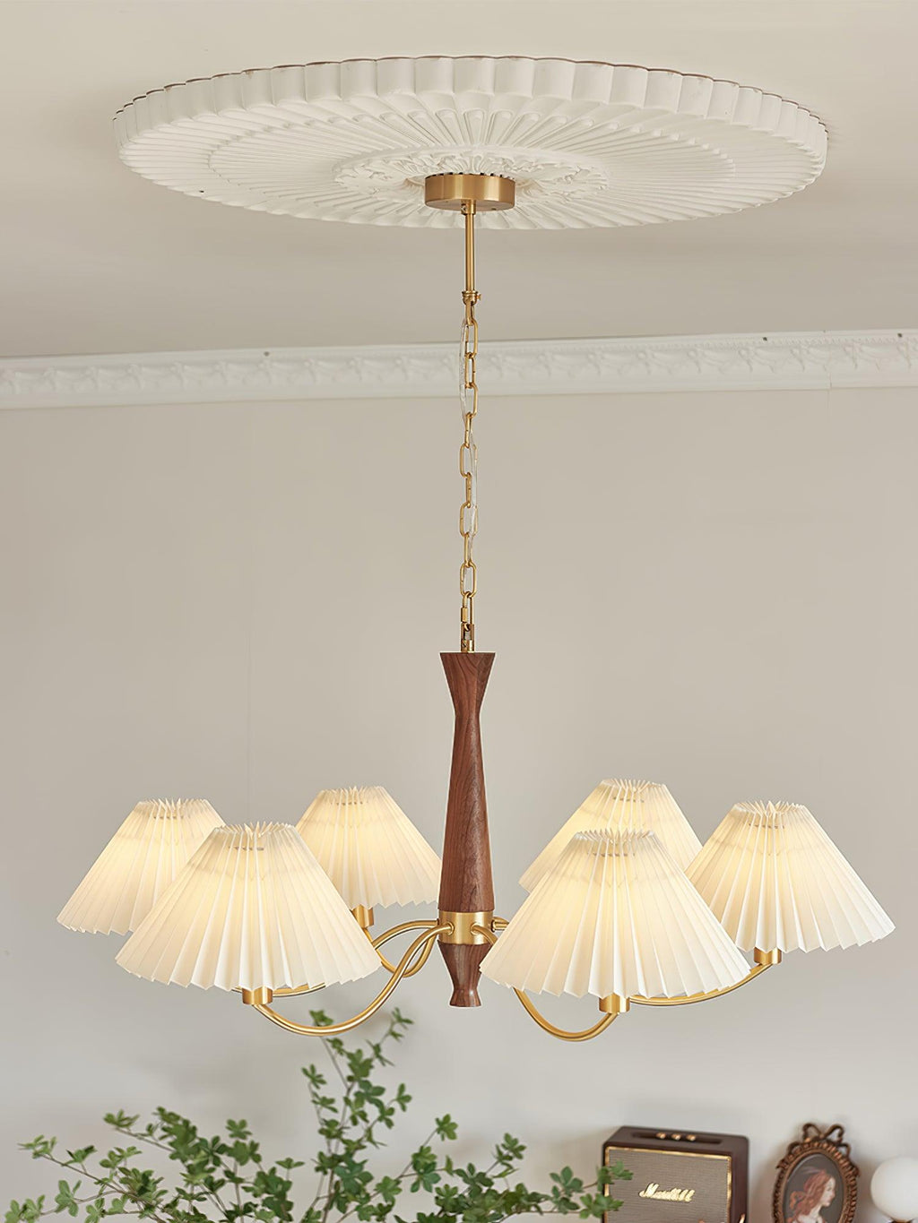 Lissavine Fabric Chandelier-Moonnatur