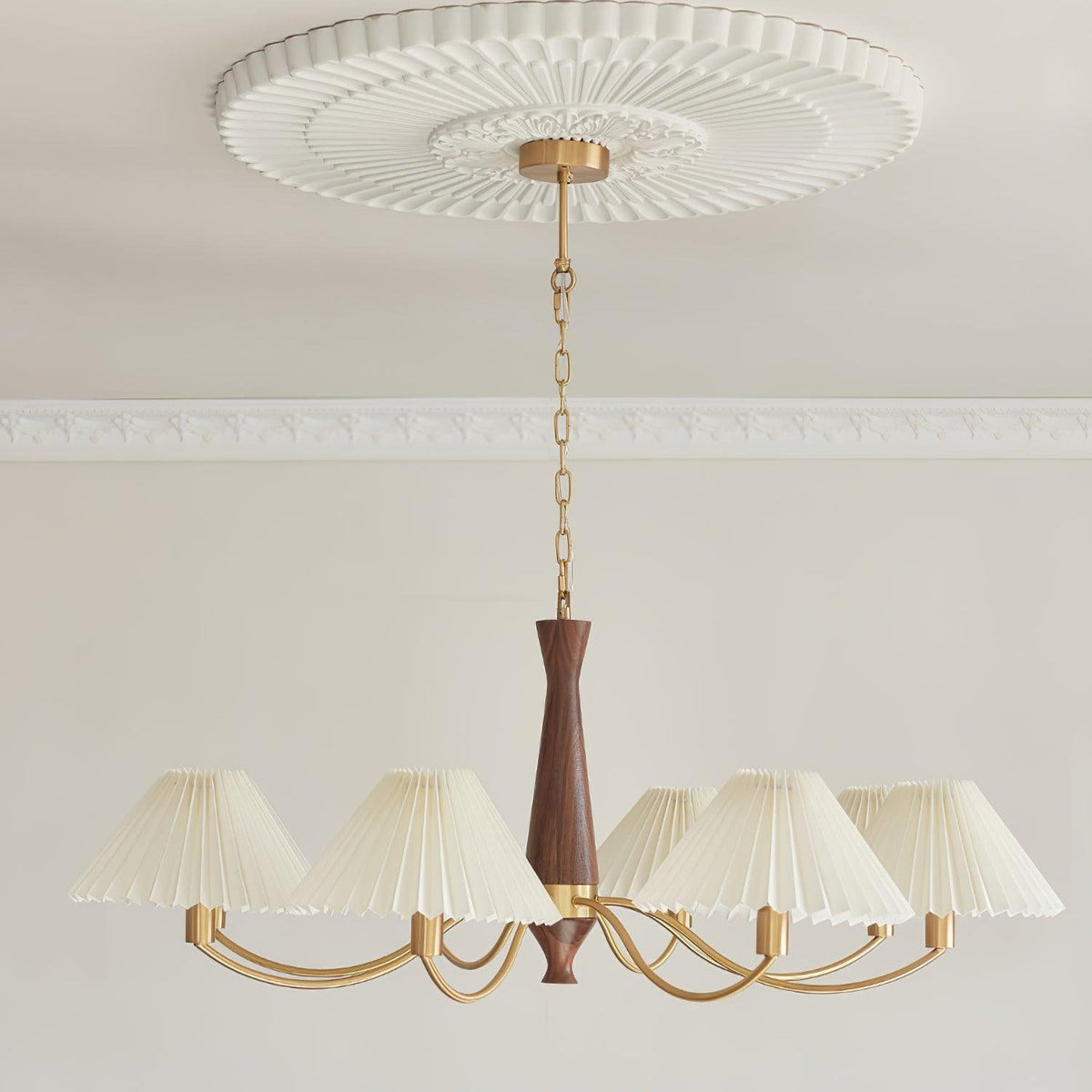 Quenelcove Fabric Chandelier-Moonnatur