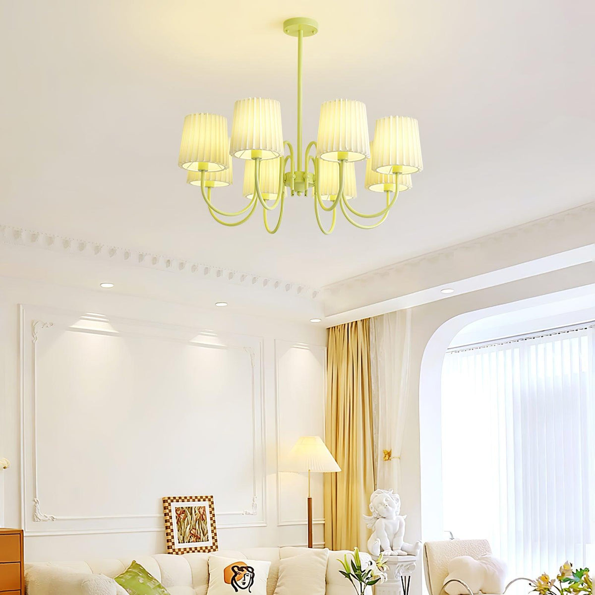 Lorrenbrook Fabric Chandelier-Moonnatur