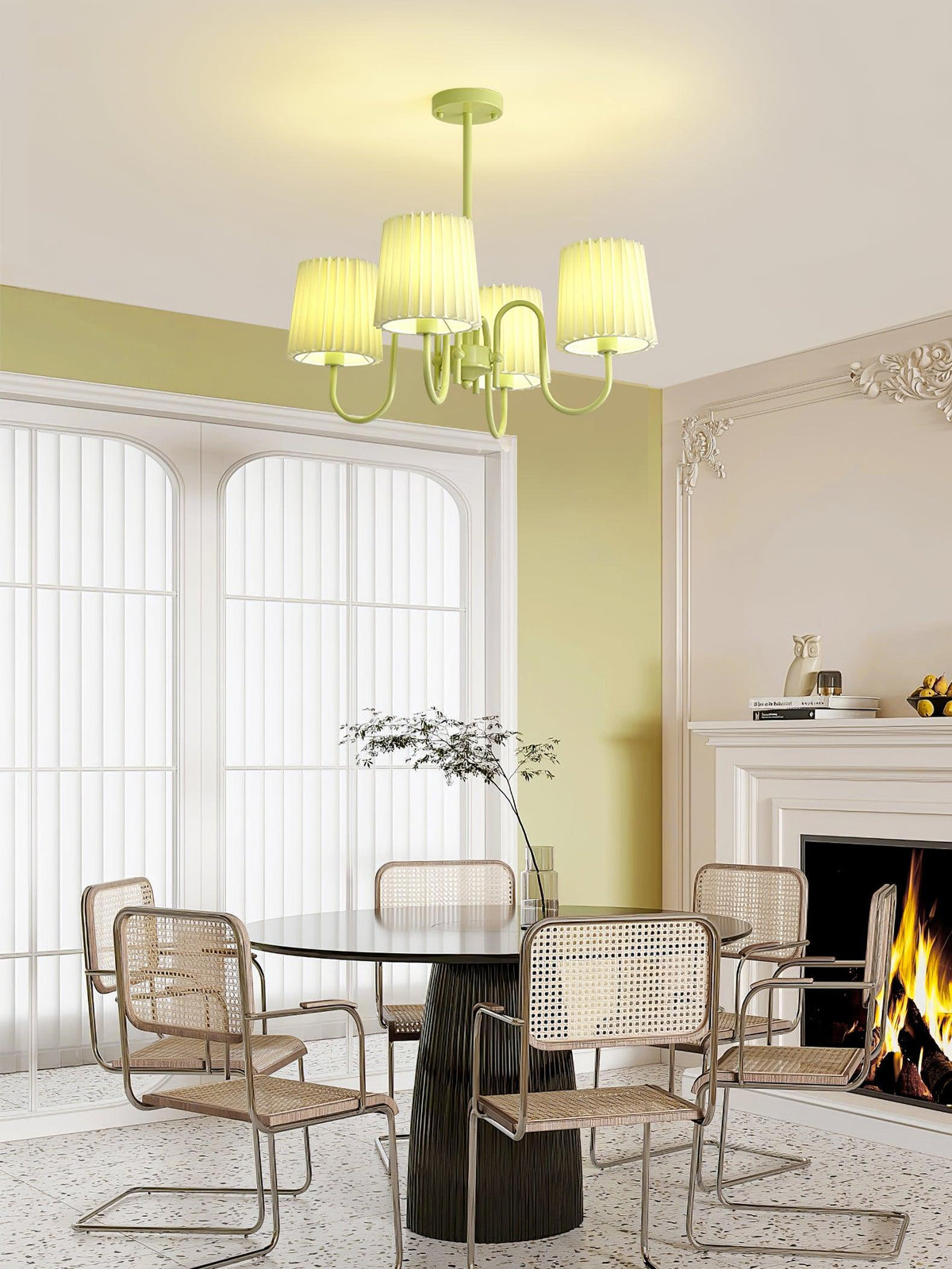 Lorrenbrook Fabric Chandelier-Moonnatur
