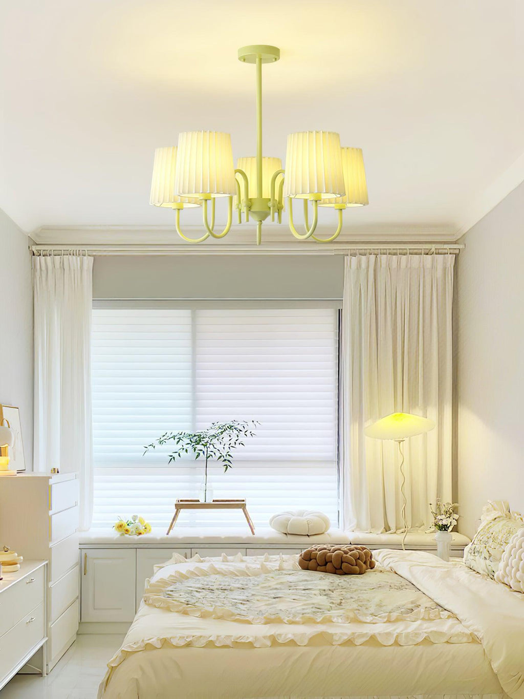 Lorrenbrook Fabric Chandelier-Moonnatur