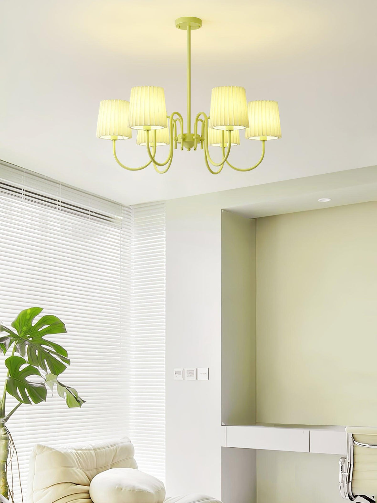 Lorrenbrook Fabric Chandelier-Moonnatur