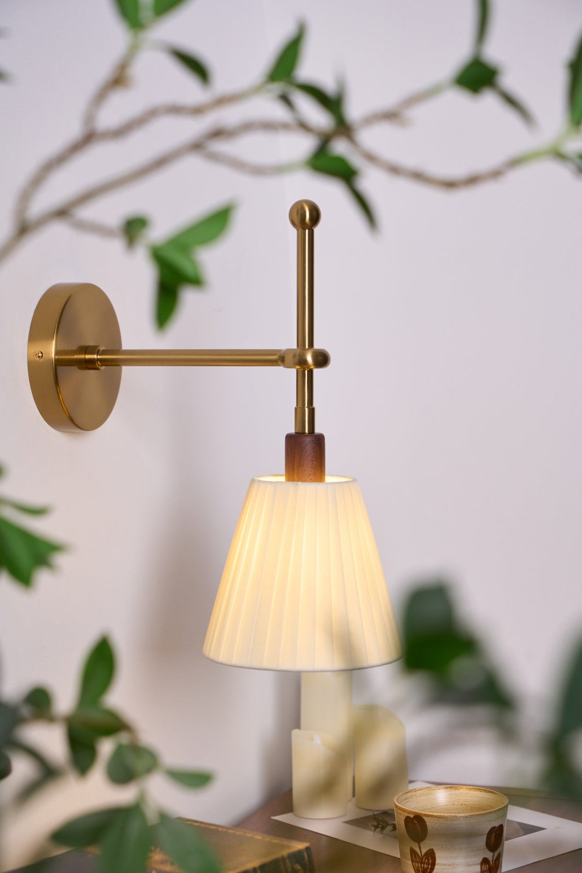 Morvenaria Fabric Wall Light-Moonnatur