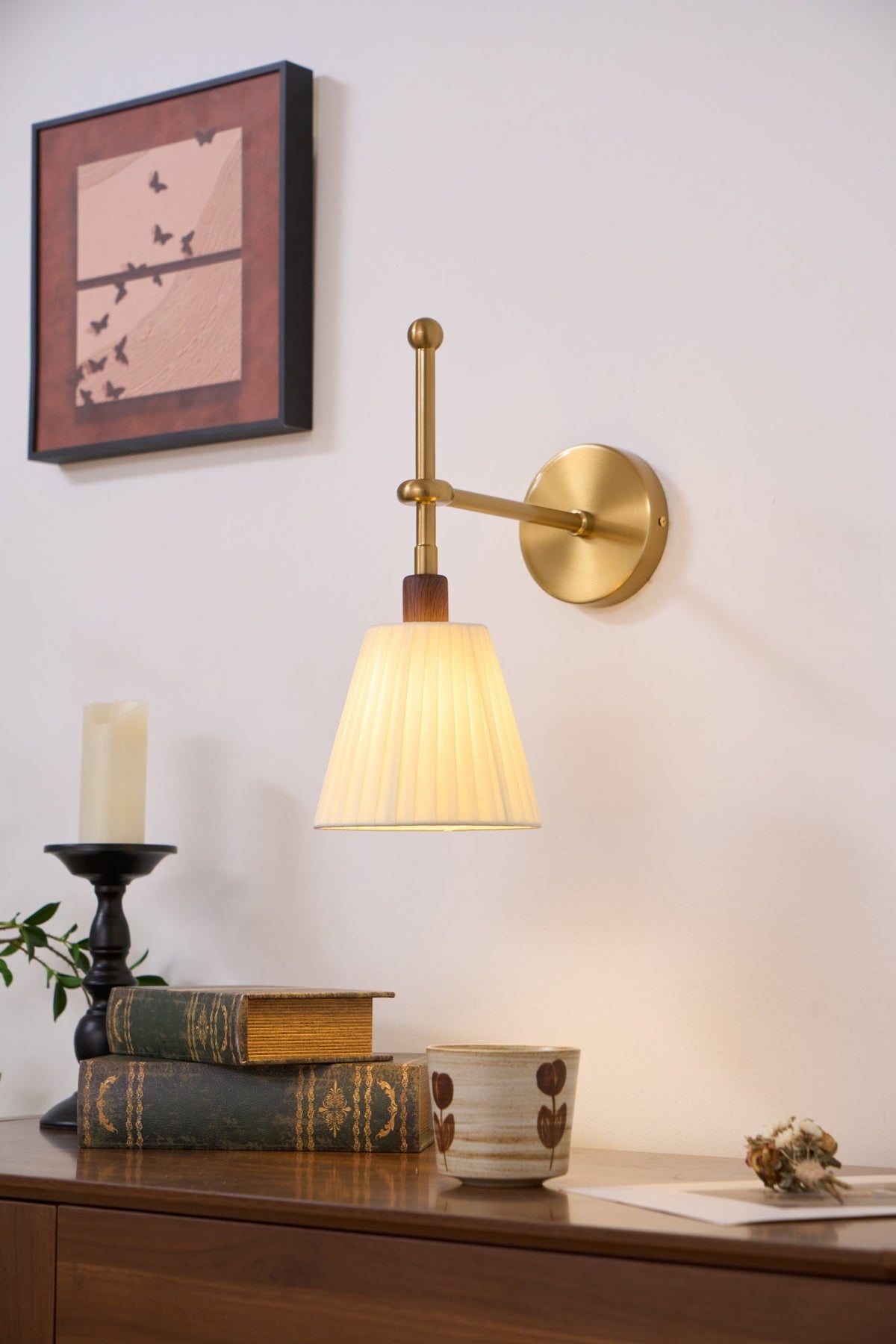 Morvenaria Fabric Wall Light-Moonnatur