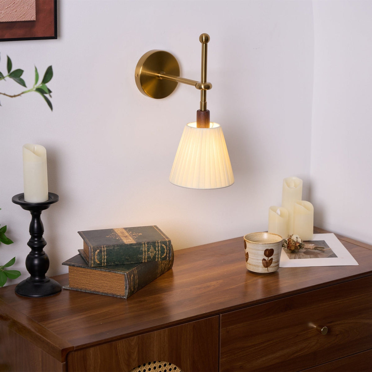 Morvenaria Fabric Wall Light-Moonnatur