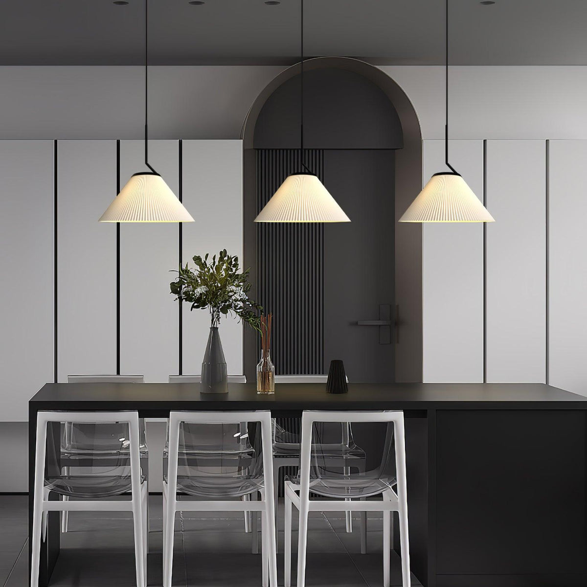 Sorenia Fabric Pendant Light-Moonnatur