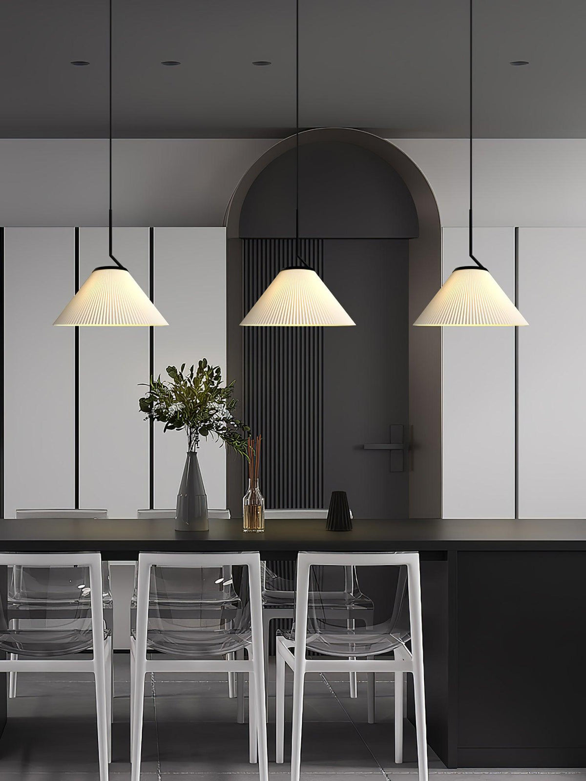 Sorenia Fabric Pendant Light-Moonnatur