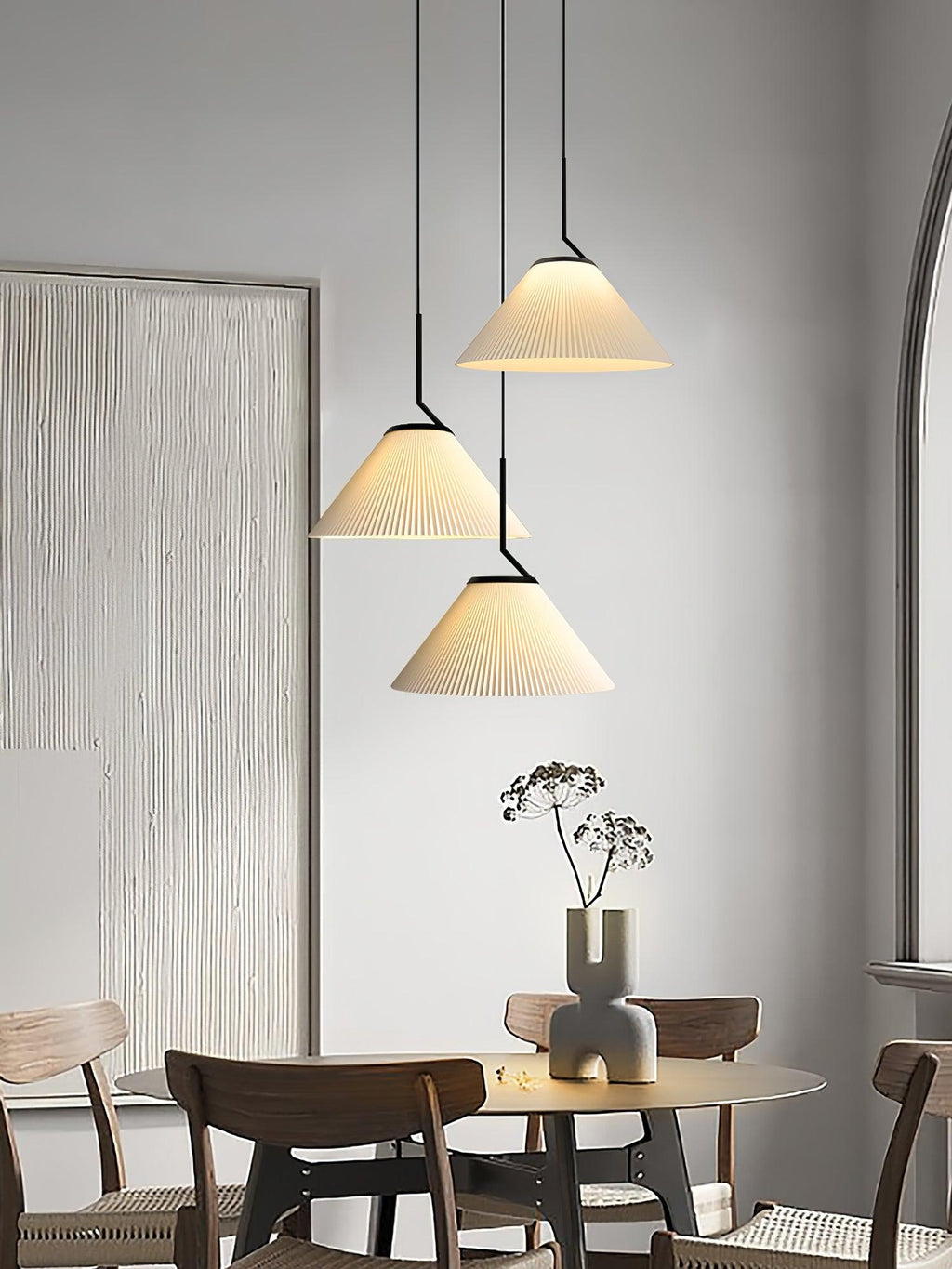 Sorenia Fabric Pendant Light-Moonnatur