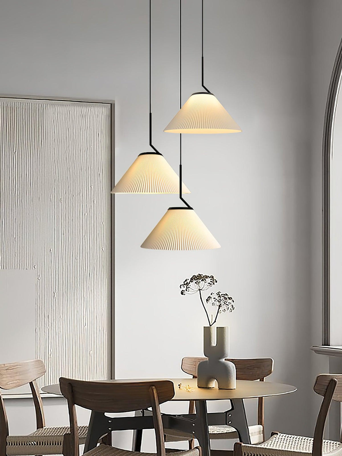 Sorenia Fabric Pendant Light-Moonnatur
