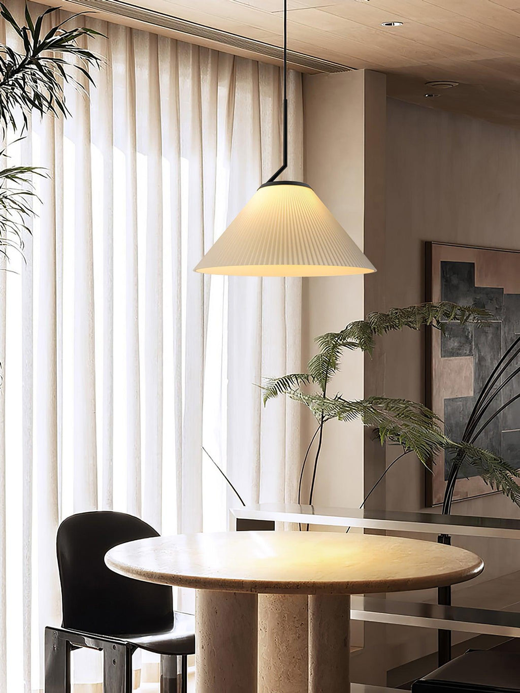 Sorenia Fabric Pendant Light-Moonnatur