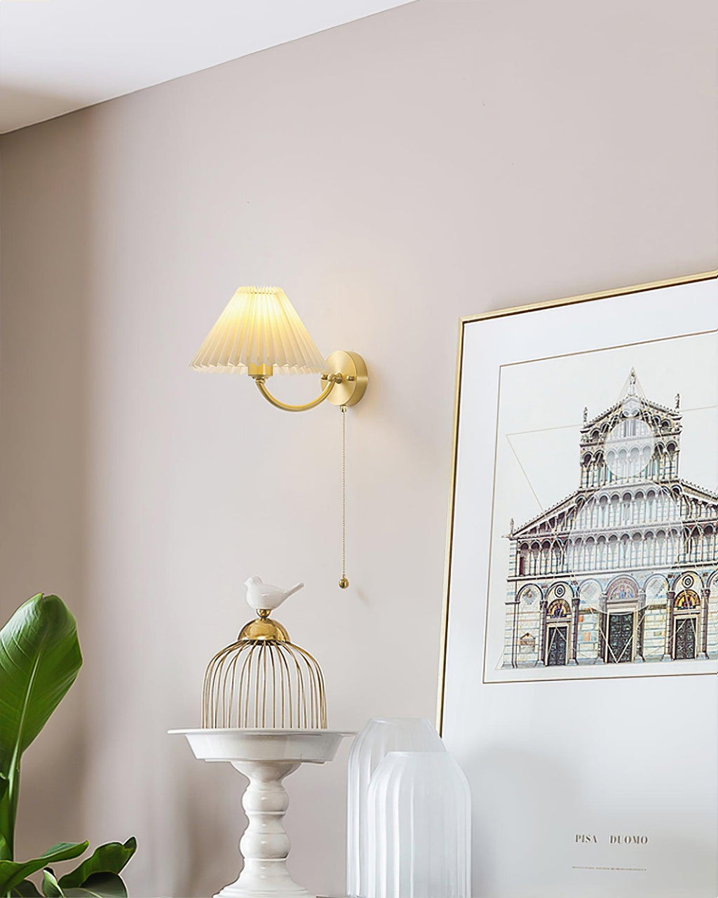 Lindenara Fabric Wall Light-Moonnatur