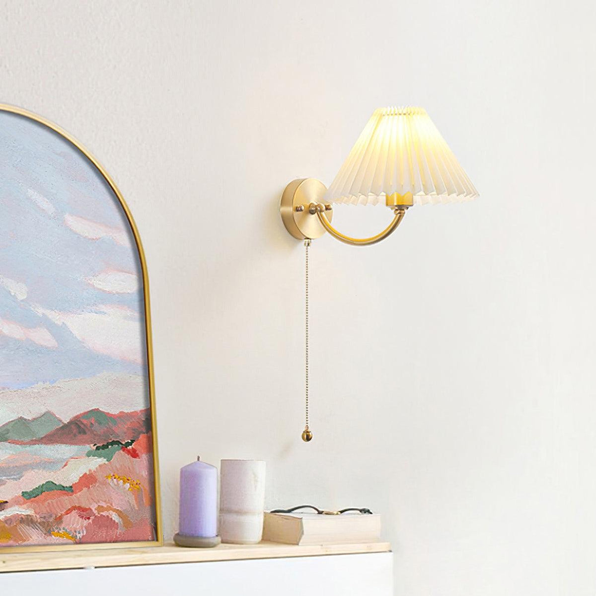 Lindenara Fabric Wall Light-Moonnatur