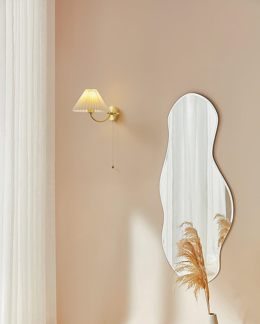 Lindenara Fabric Wall Light-Moonnatur