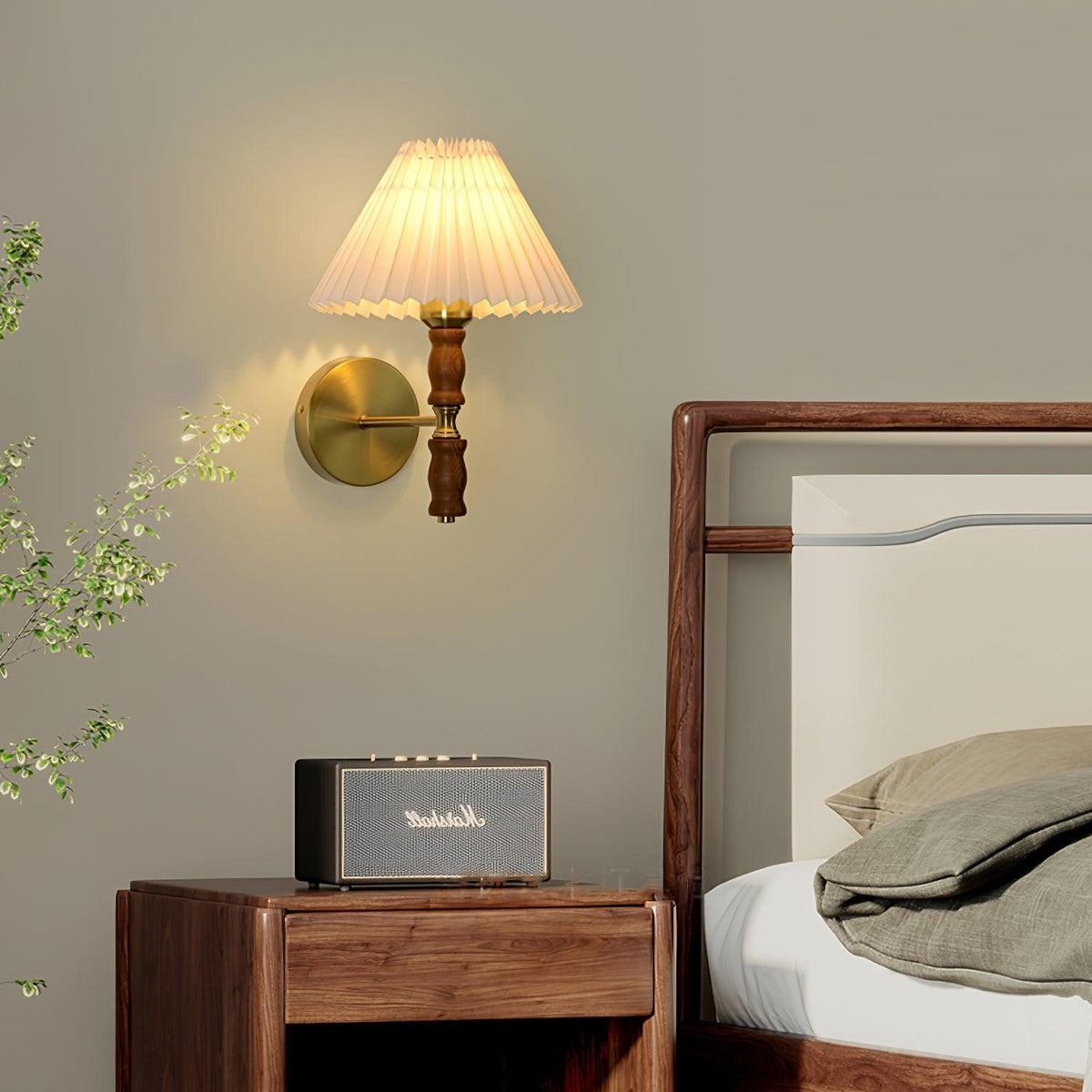 Erenune Fabric Wall Light-Moonnatur
