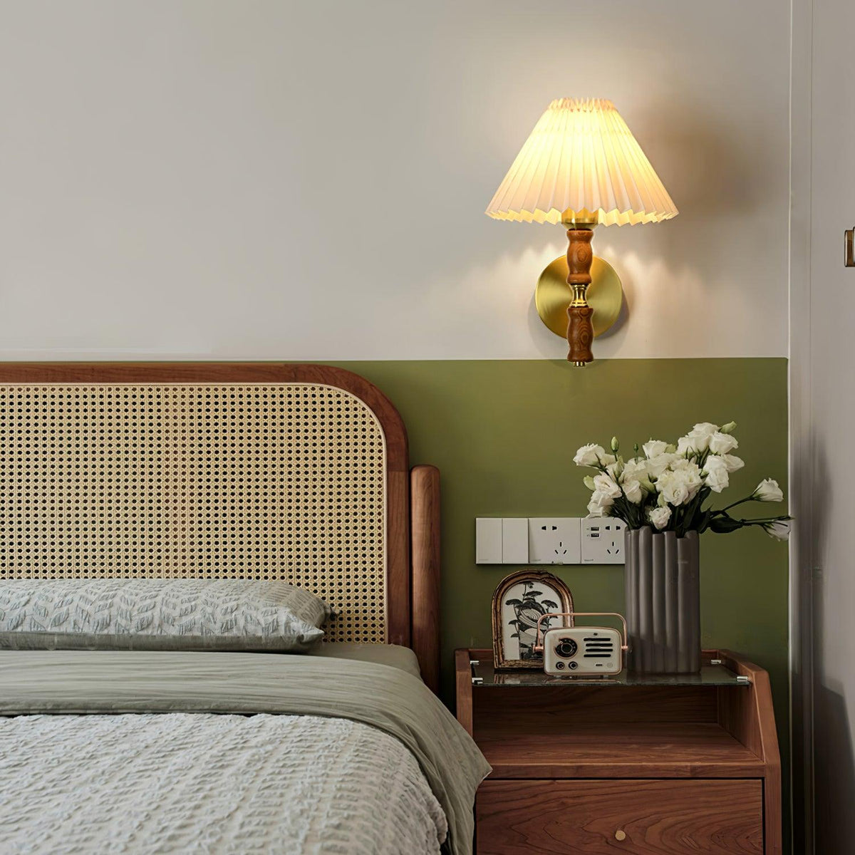 Erenune Fabric Wall Light-Moonnatur