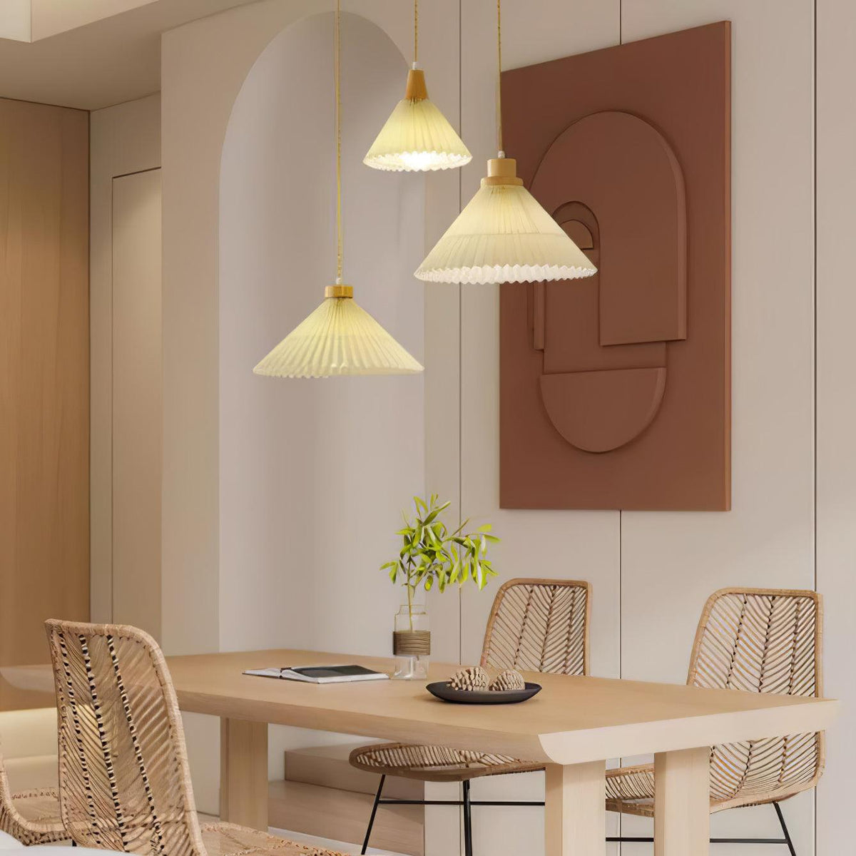 Ralenis Wood Pendant Light-Moonnatur