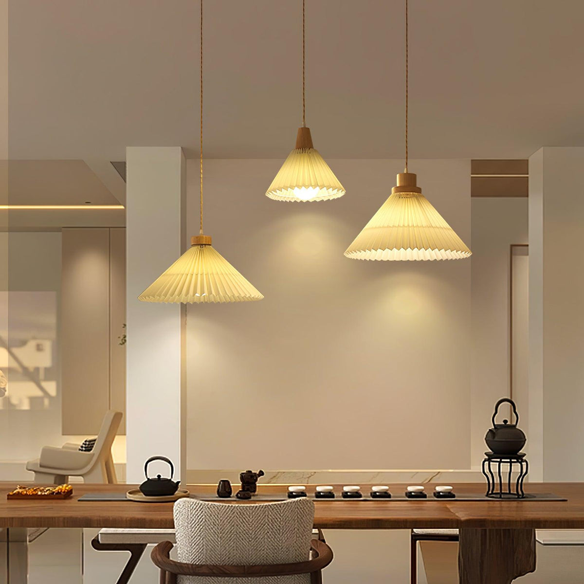 Ralenis Wood Pendant Light-Moonnatur