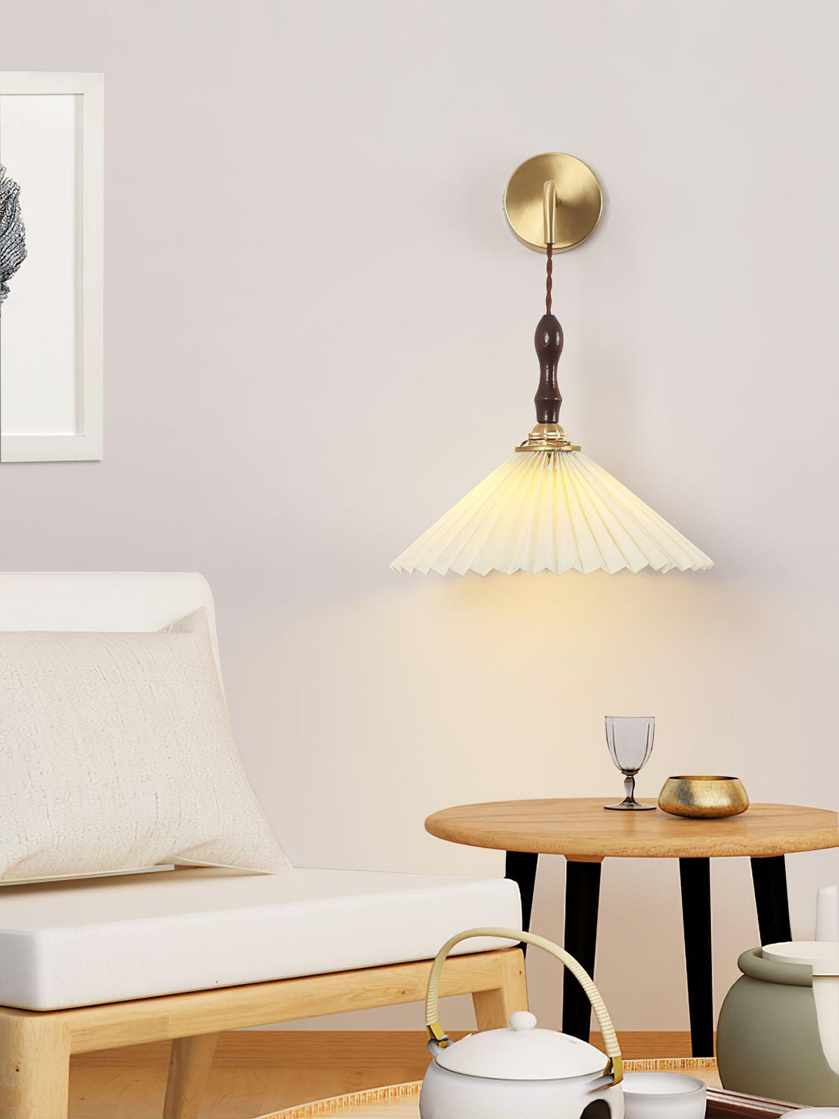 Levenelle Linen Wall Light-Moonnatur