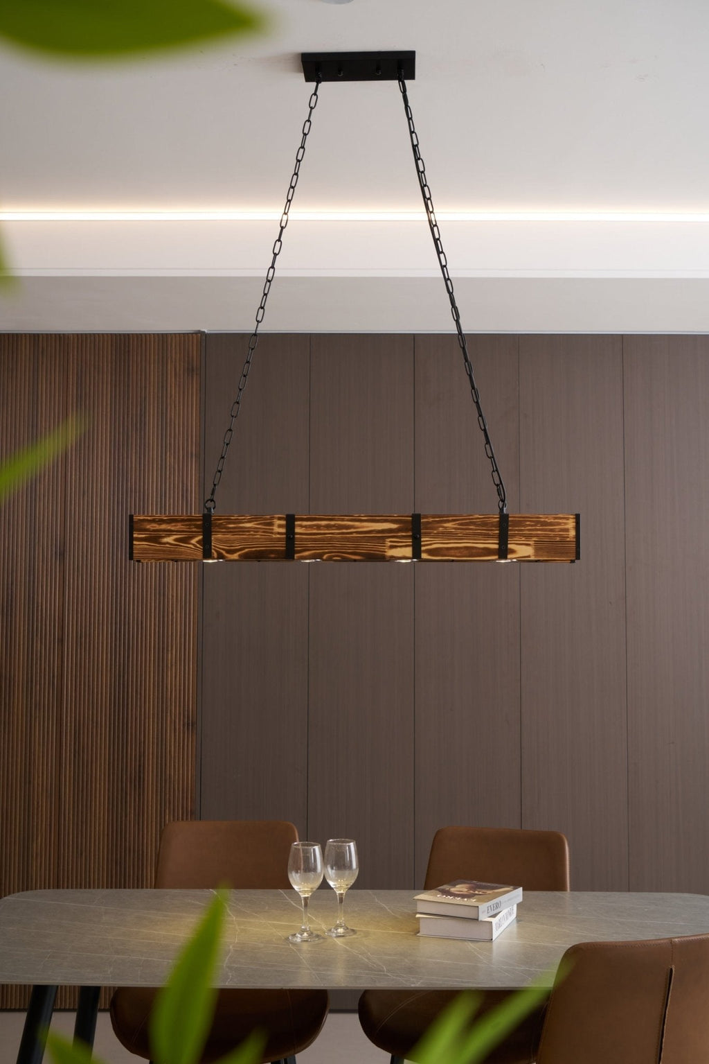 Arlenune Wood Chandelier-Moonnatur