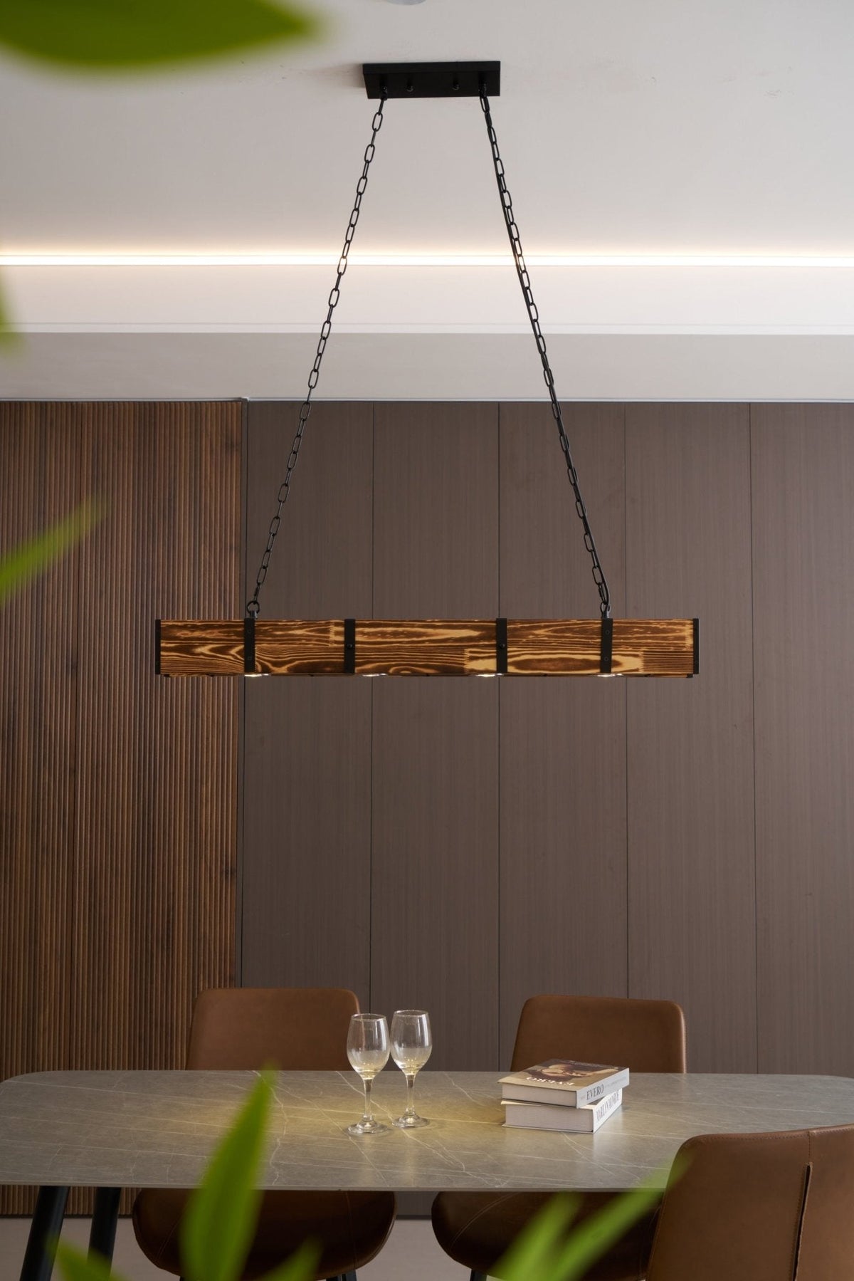 Arlenune Wood Chandelier-Moonnatur