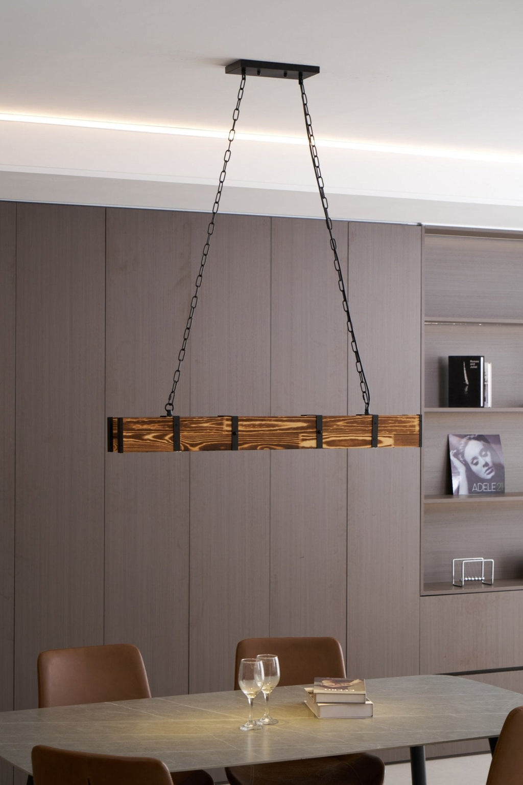 Arlenune Wood Chandelier-Moonnatur