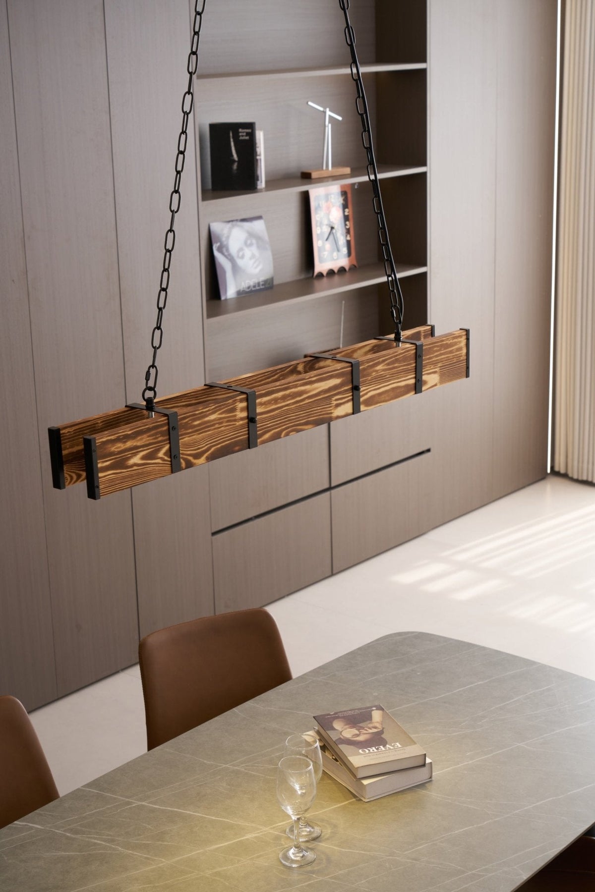 Arlenune Wood Chandelier-Moonnatur