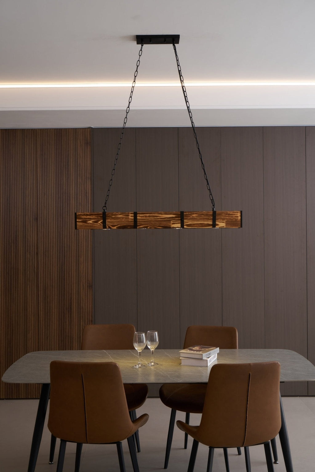 Arlenune Wood Chandelier-Moonnatur